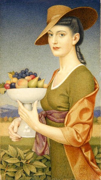 En Frugtskål af Joseph Edward Southall
