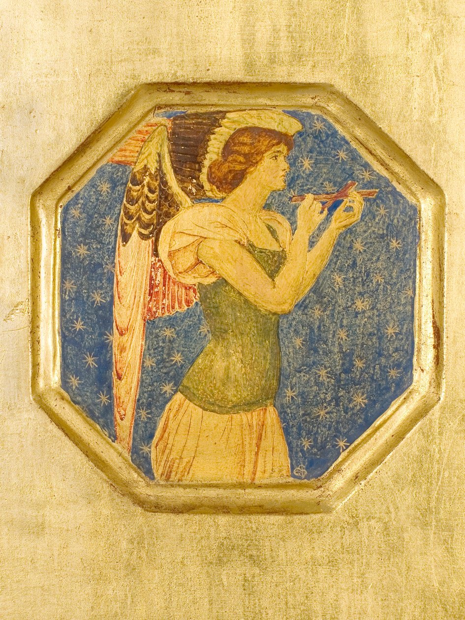 Engel med kors, detalje fra Crystofore af Joseph Edward Southall