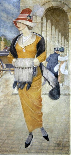 I Rue de Rivoli af Joseph Edward Southall