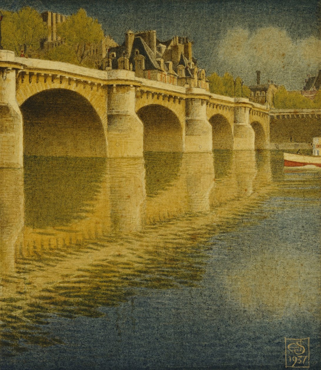 Pont Henri IV af Joseph Edward Southall
