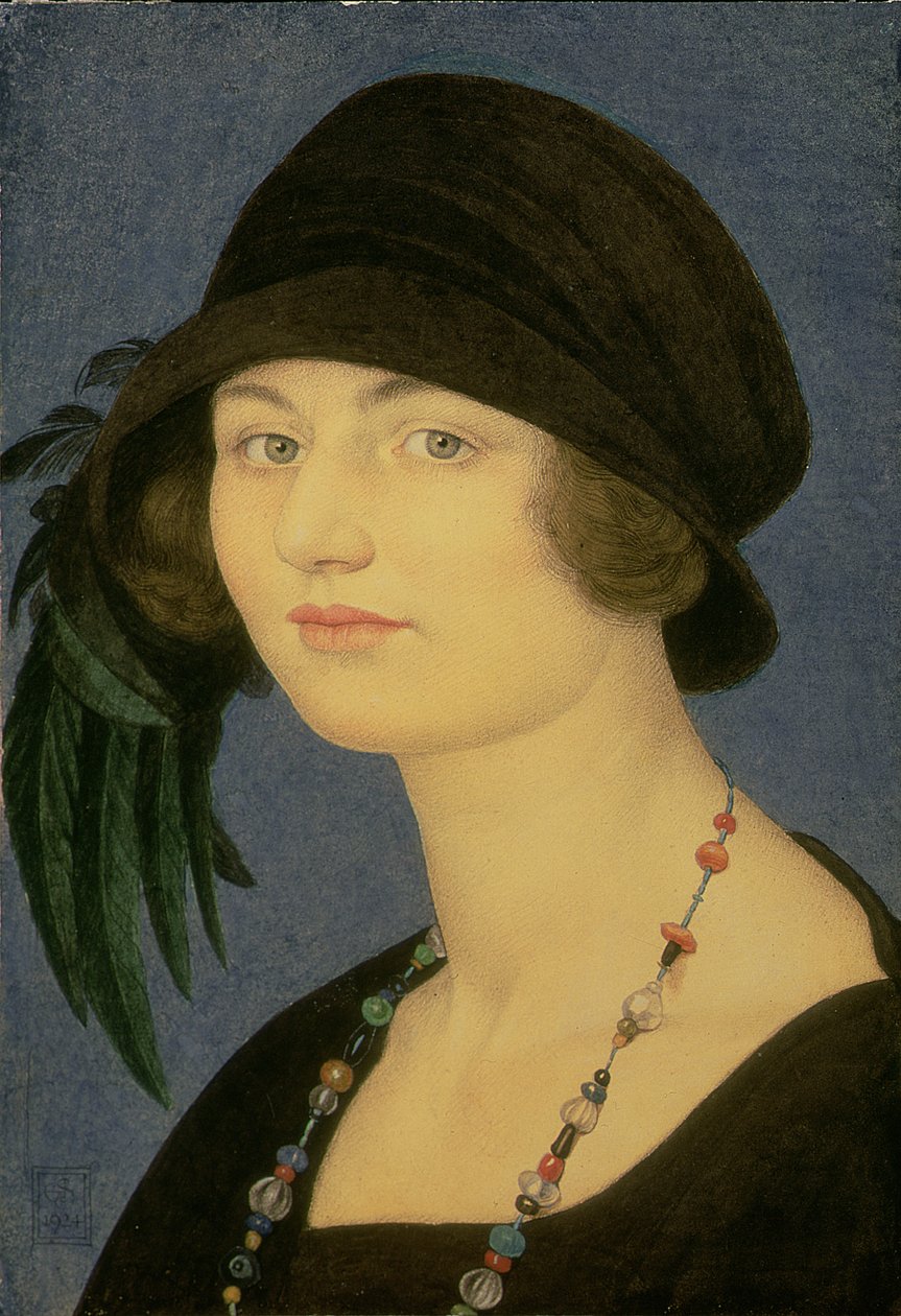 Portræt af Jocelyne Verney Gaskin, 1924 af Joseph Edward Southall