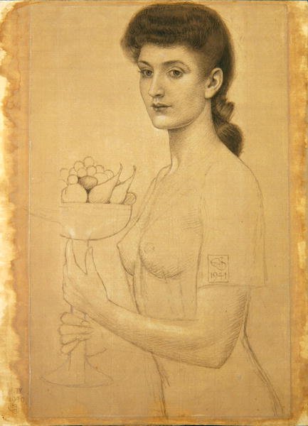 Undersøgelse til en skål med frugt af Joseph Edward Southall