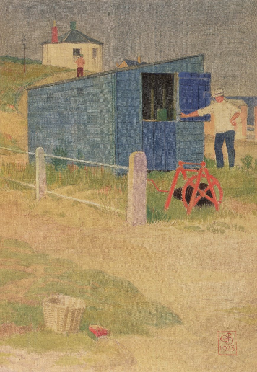 Det blå skur, 1923 af Joseph Edward Southall