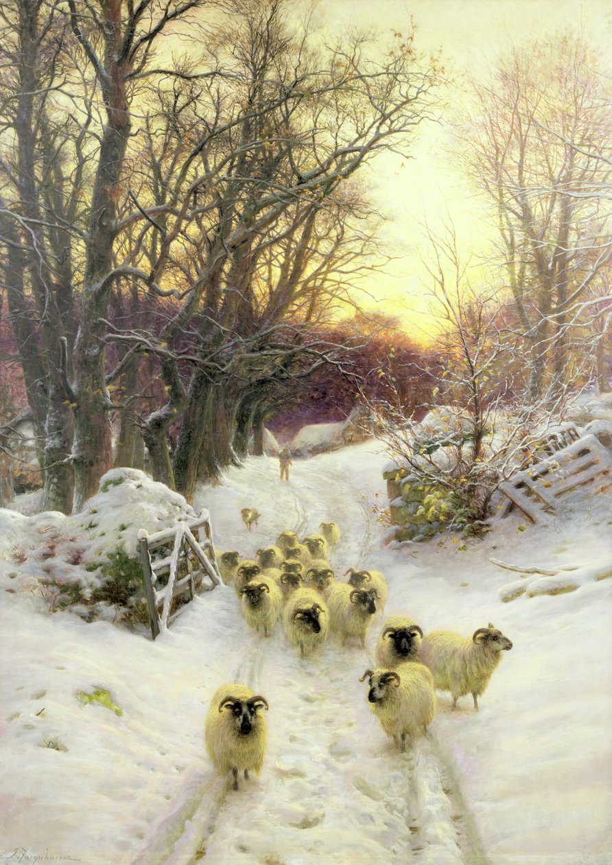 Solen havde lukket vinterdagen af Joseph Farquharson