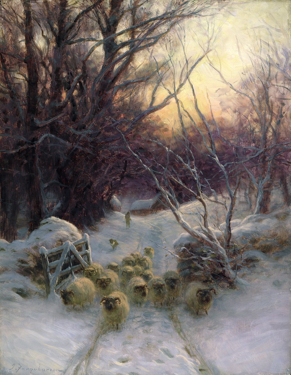 Solen havde lukket vinterdagen af Joseph Farquharson