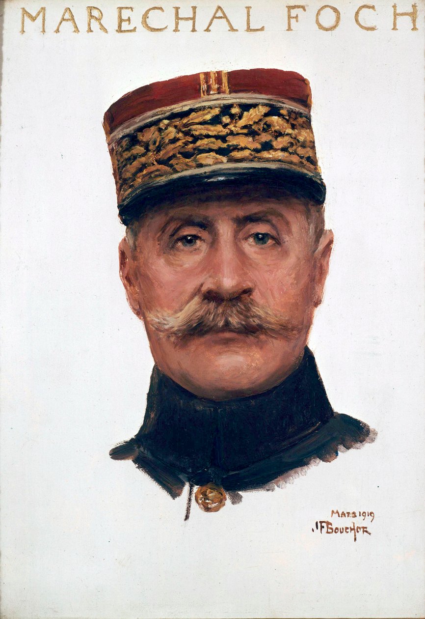 Portræt af marskal Ferdinand Foch af Joseph Felix Bouchor