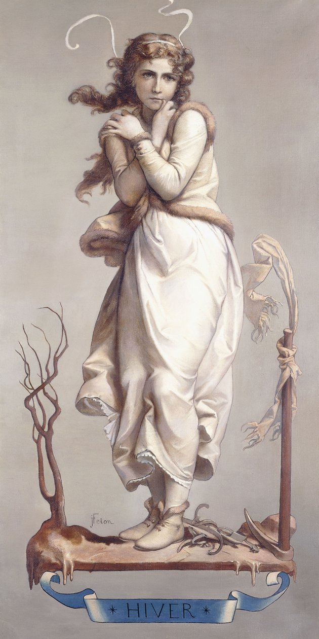 De fire årstider - vinter, 1873-74 af Joseph Felon