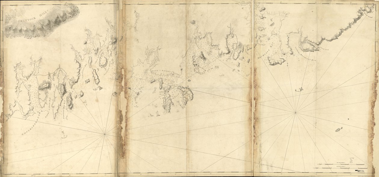 (Maines kyst fra Moose Cove til Gouldsboro Bay. LOC 77692978 af Joseph Frederick Barres