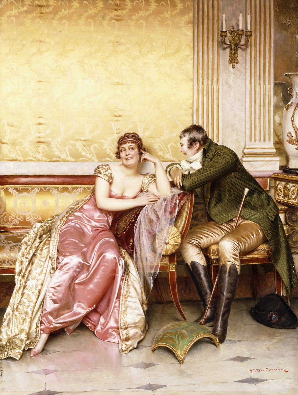 Hendes bejler, af Joseph Frederick Charles Soulacroix