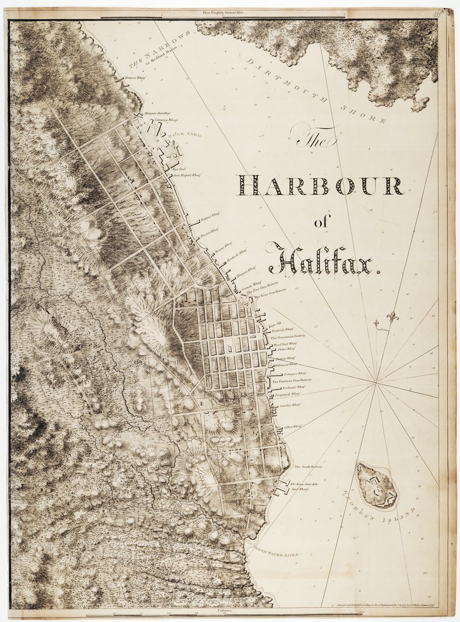 Havnen i Halifax af Joseph Frederick Wallet DesBarres