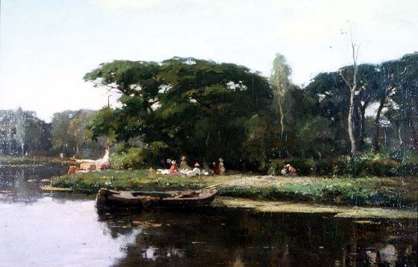 En sommerpicnic af Joseph Gerardus van Jole