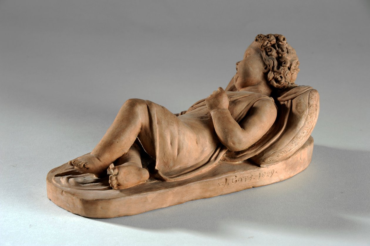 Maquette for Jane Gott som en babe in the Wood af Joseph Gott