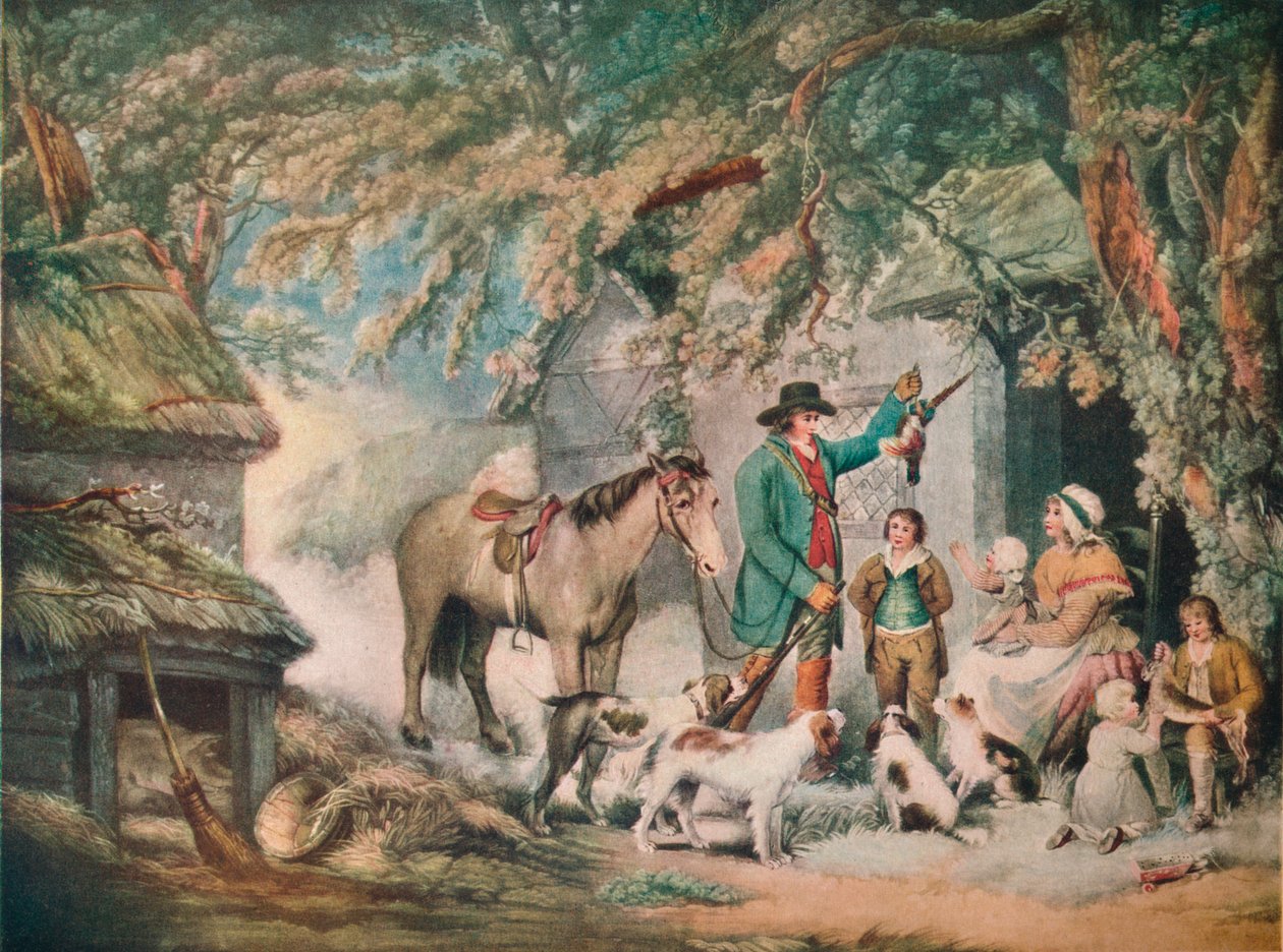 Evening or the Sportsmans Return, 1795, 1919 af Joseph Grozer