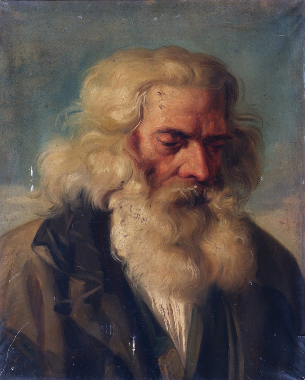 Skæggede gammel mand af Joseph Hasslwander