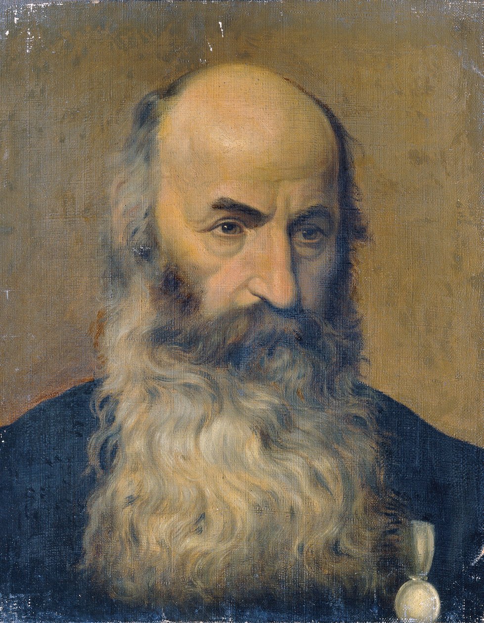 Studiehoved for en skægget mand II af Joseph Hasslwander