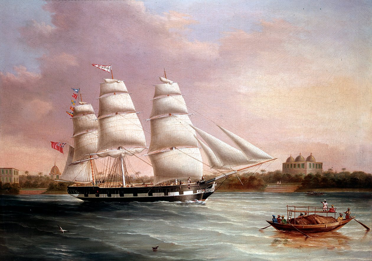 John Wood nærmer sig Bombay, c1850. af Joseph Heard
