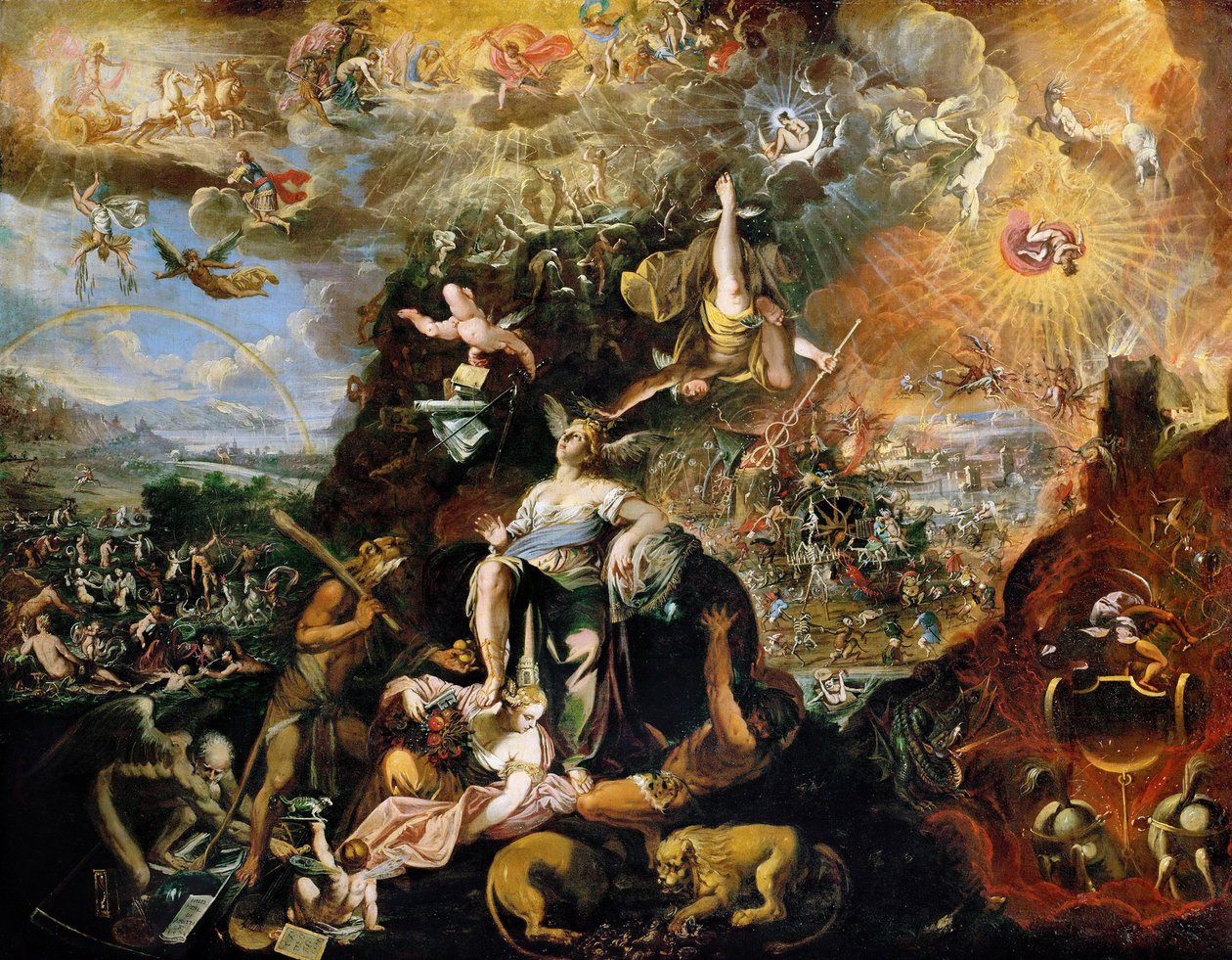 Barok: Allegory (Apocalypse) af Heintz, Joseph, the Younger (ca. 1600-efter 1674) af Joseph Heintz
