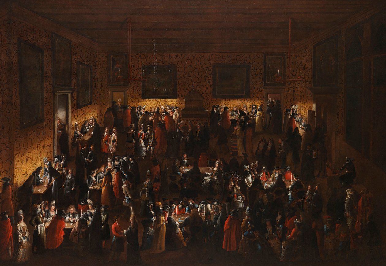 Masked Ball Den reducerede, midten af ​​det 17. århundrede .. af Joseph Heintz der Jüngere