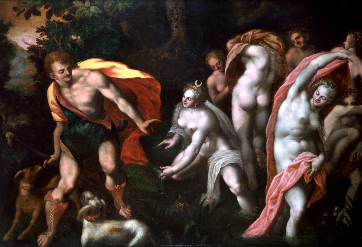 Diane og Acteon, c1584-1609 af Joseph Heintz the Elder