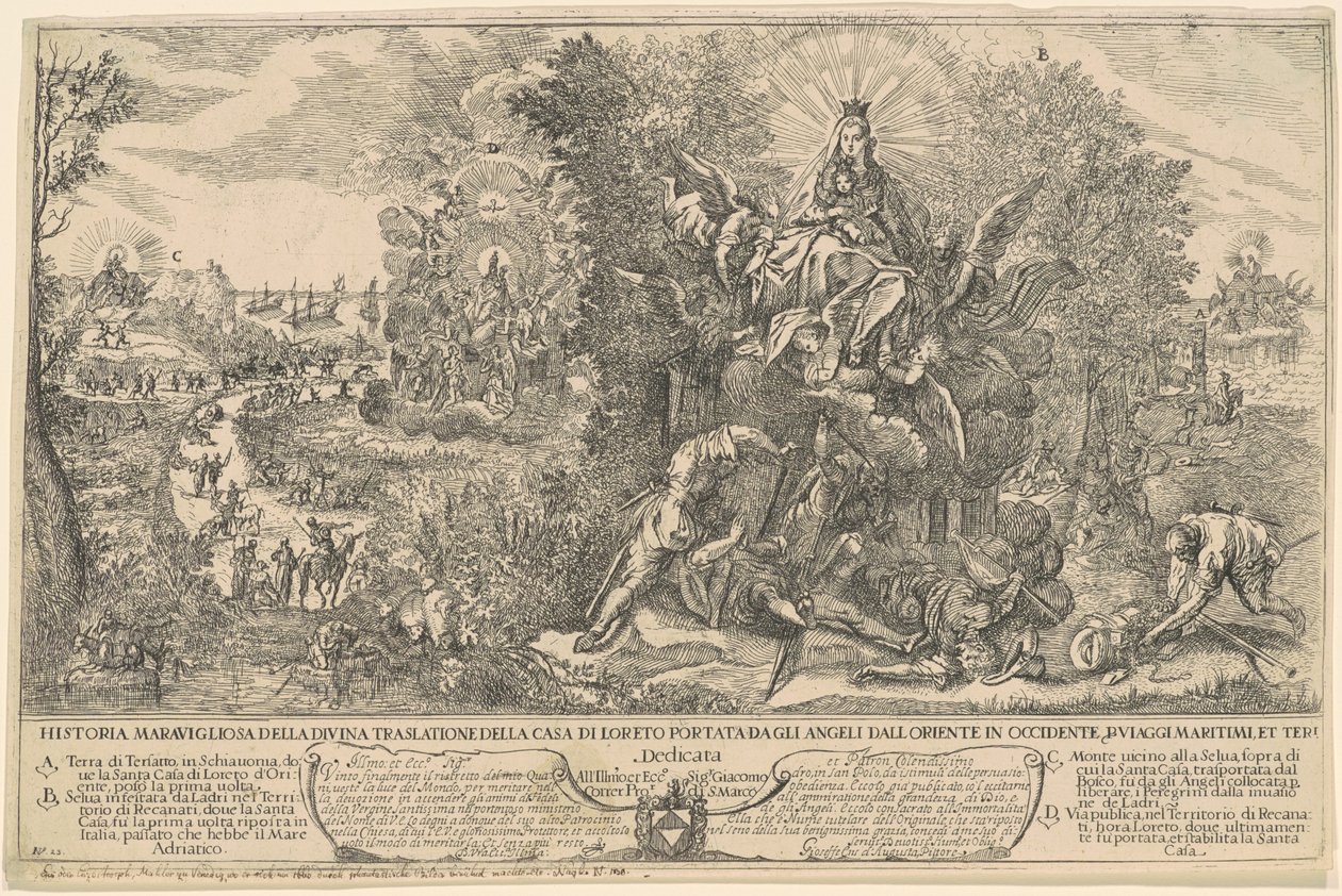 Transporten af det hellige hus Loreto af Joseph Heintz the Younger