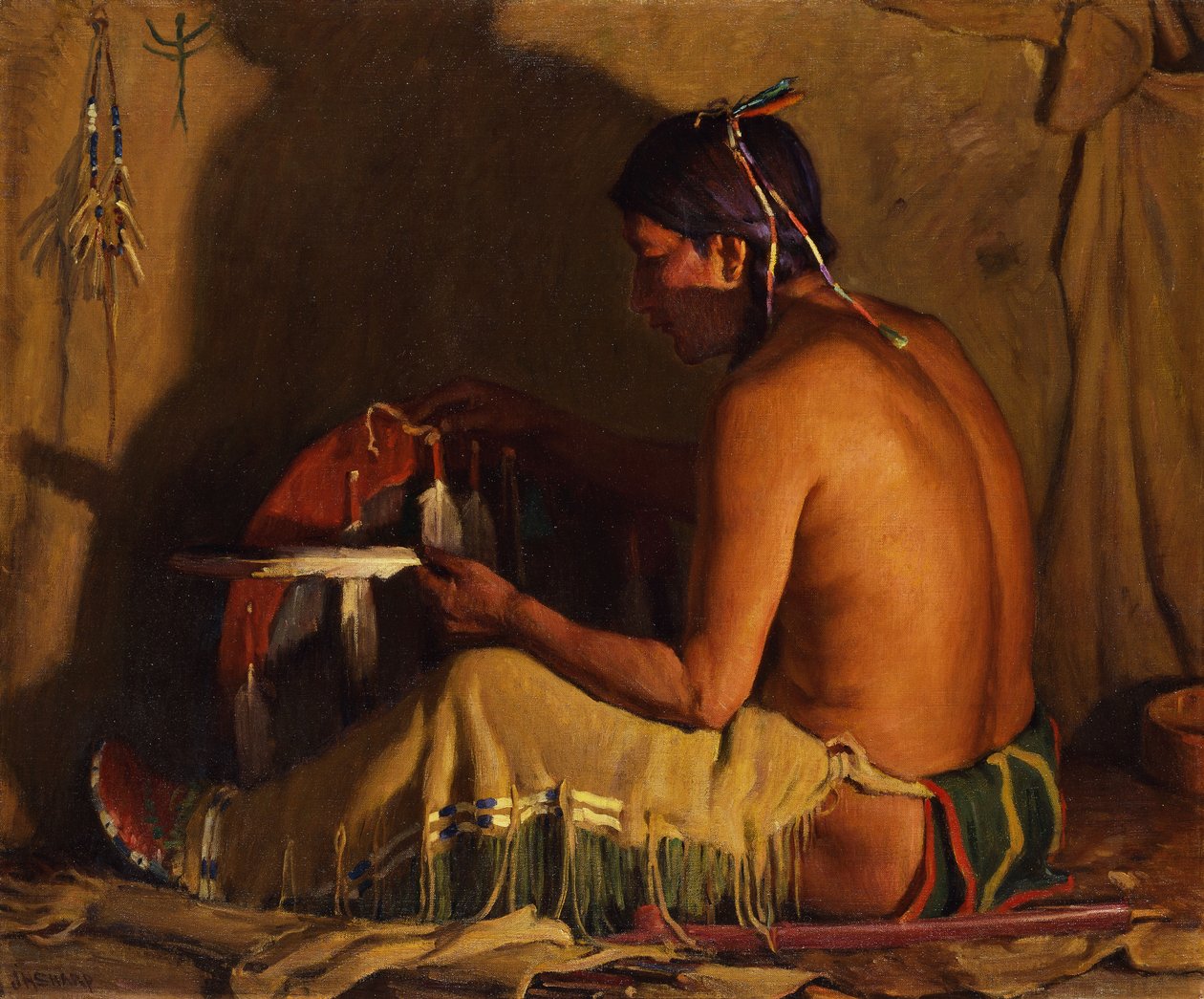 Ildlys af Joseph Henry Sharp