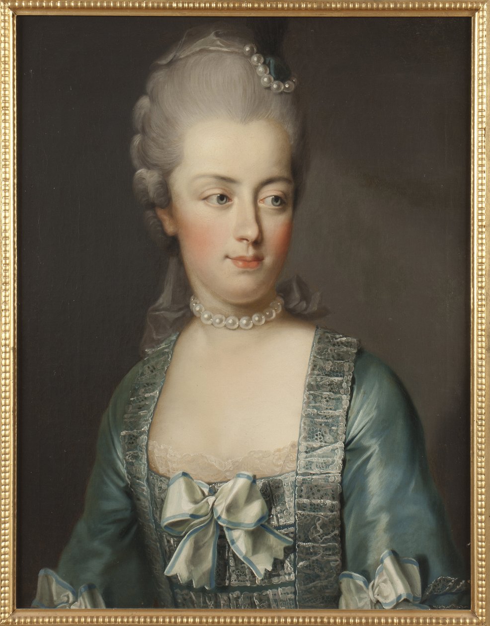 Portræt af ærkehertuginde Marie Antoinette af Østrig (1755-1793), franskmændenes dronning, af Hickel, Josef (1736 -1807). Olie på lærred. Mål: 65x50 cm. Nationalmuseum Stockholm af Joseph Hickel