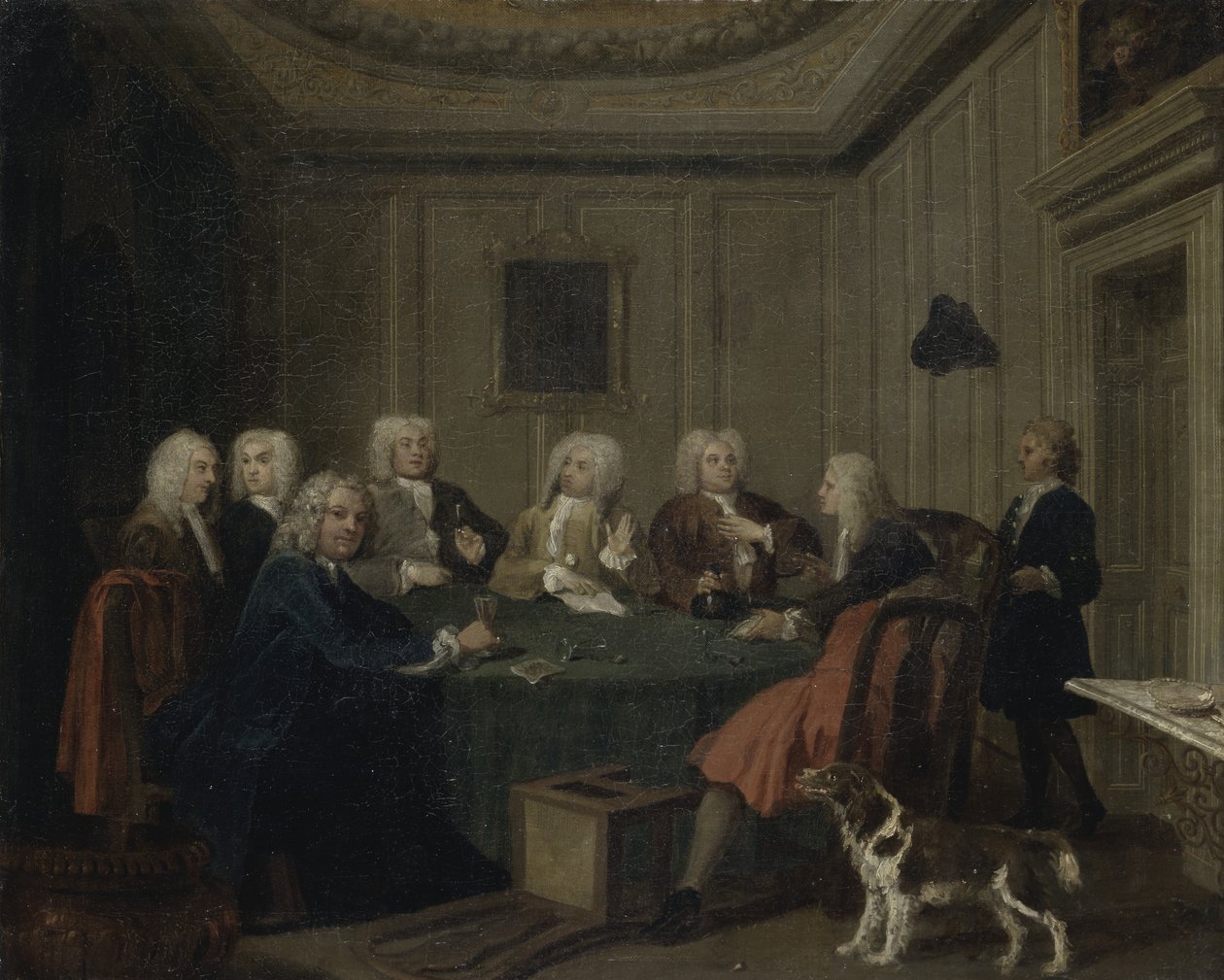 A Club of Gentlemen, ca. 1730 (olie på lærred) af Joseph Highmore
