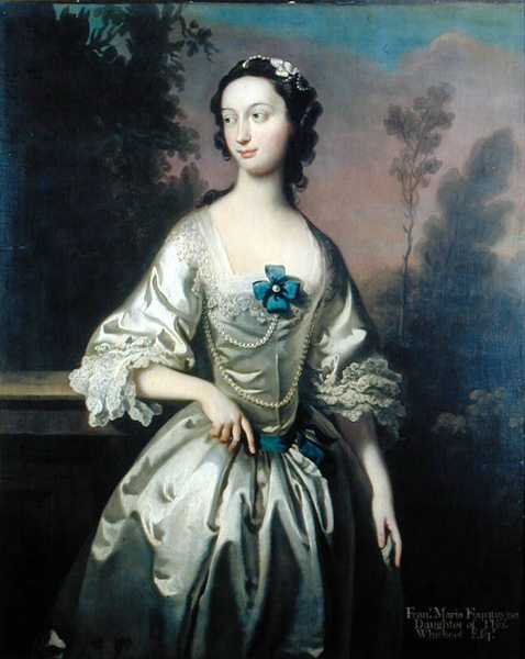 Portræt af Frances Maria Fountayne (olie på lærred) af Joseph Highmore