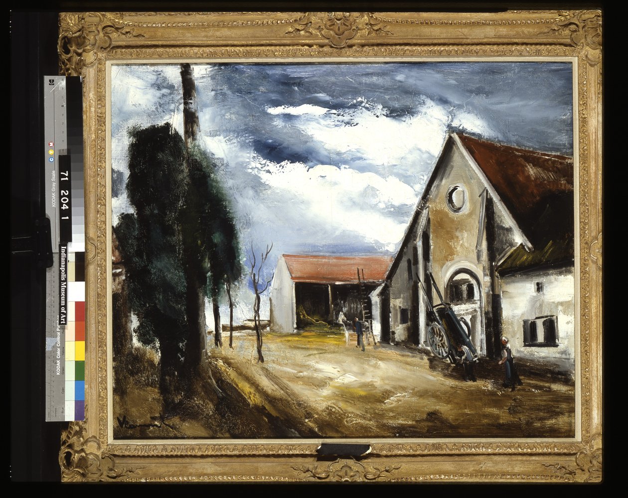 Gårdhave (olie på lærred) af Joseph Jacob Plenck
