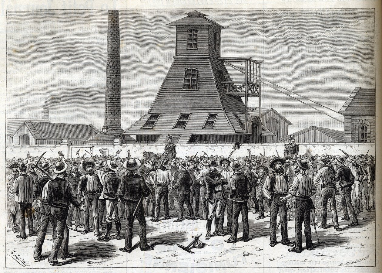 Strejke ved Anzin-minerne (Pas-de-Calais) i 1884 - Greves aux mines d