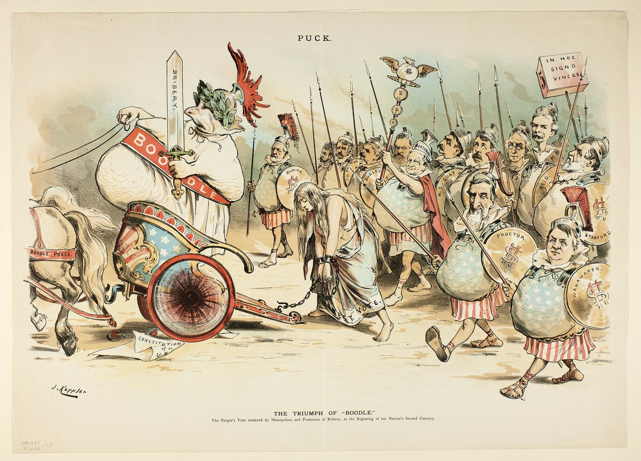 The Triumph of Boodle, fra Boodle af Joseph Keppler