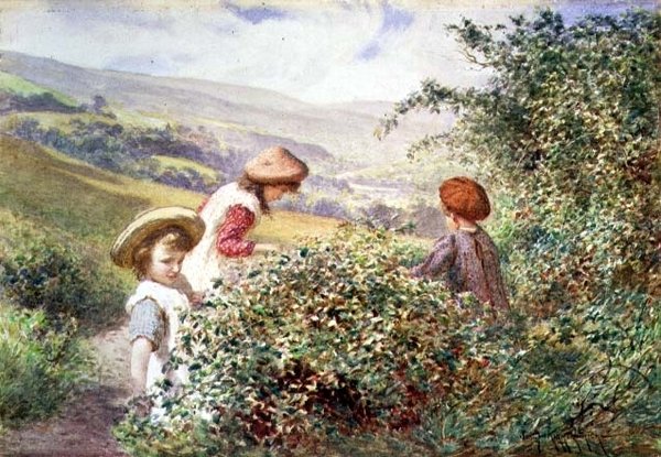 Blackberry Pickers af Joseph Kirkpatrick
