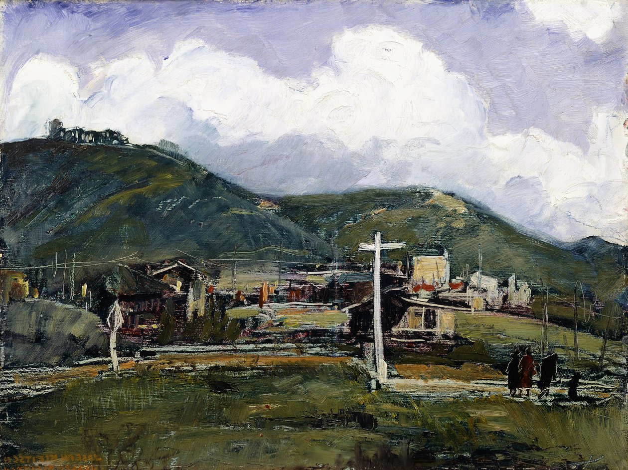 Rainy Day, Laguna (olie på masonit) af Joseph Kleitsch