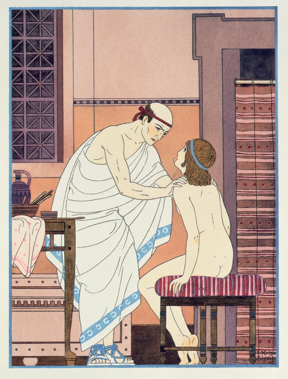 A Throat Examination, illustration fra 