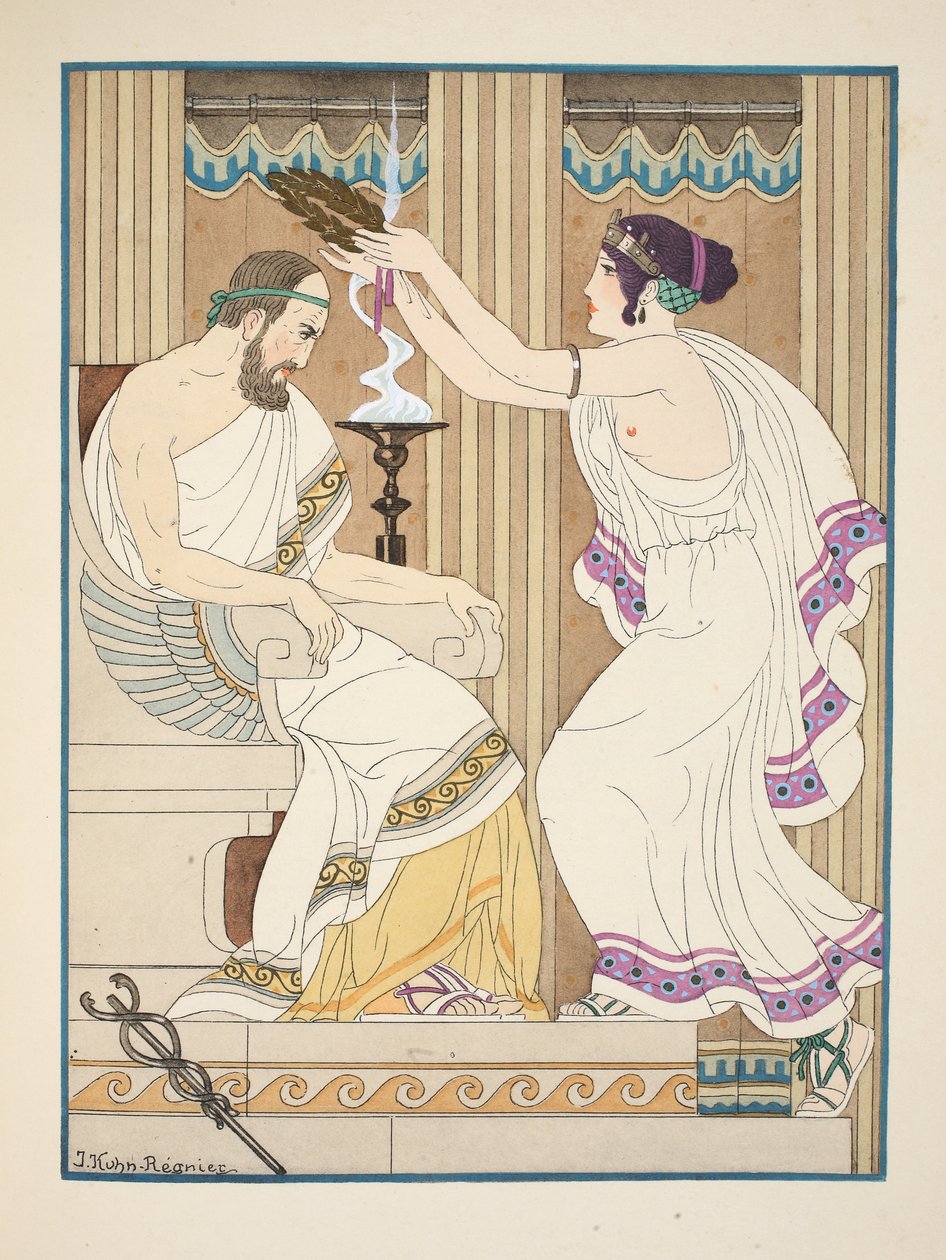 En gylden krone, illustration fra 