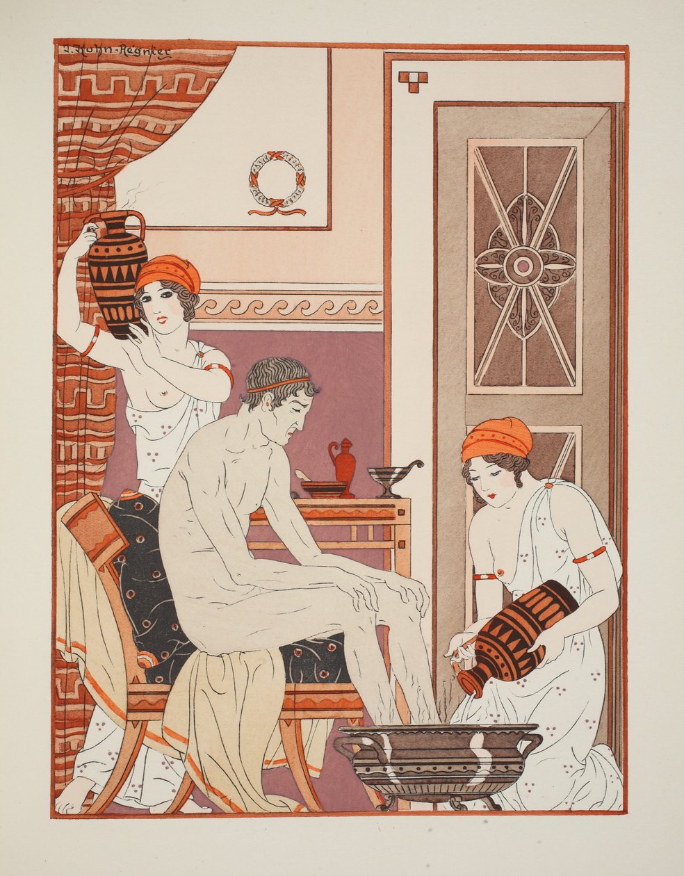Badende fødder, illustration fra 