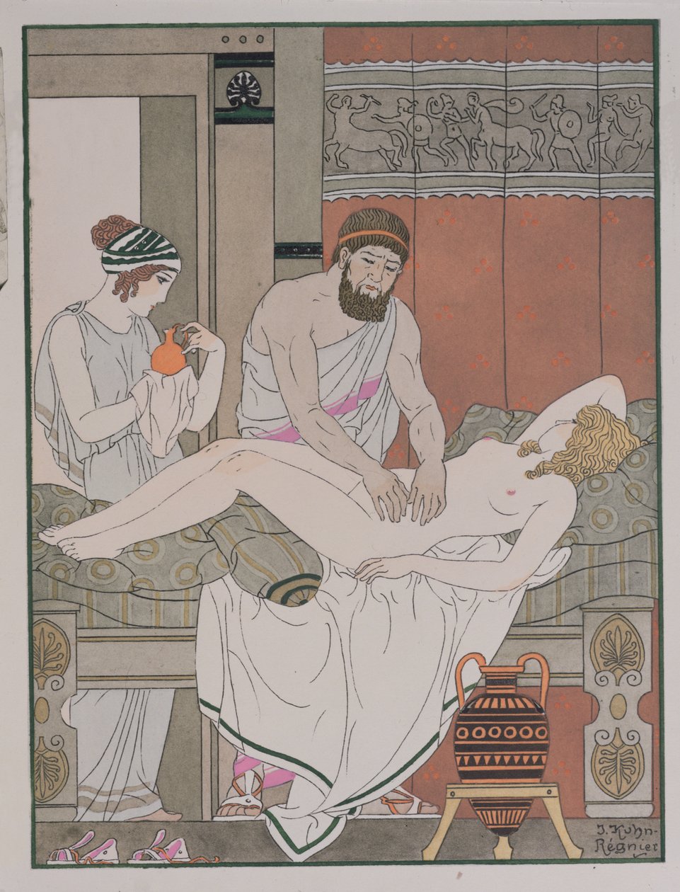 Undersøgelse af en patient, illustration fra 