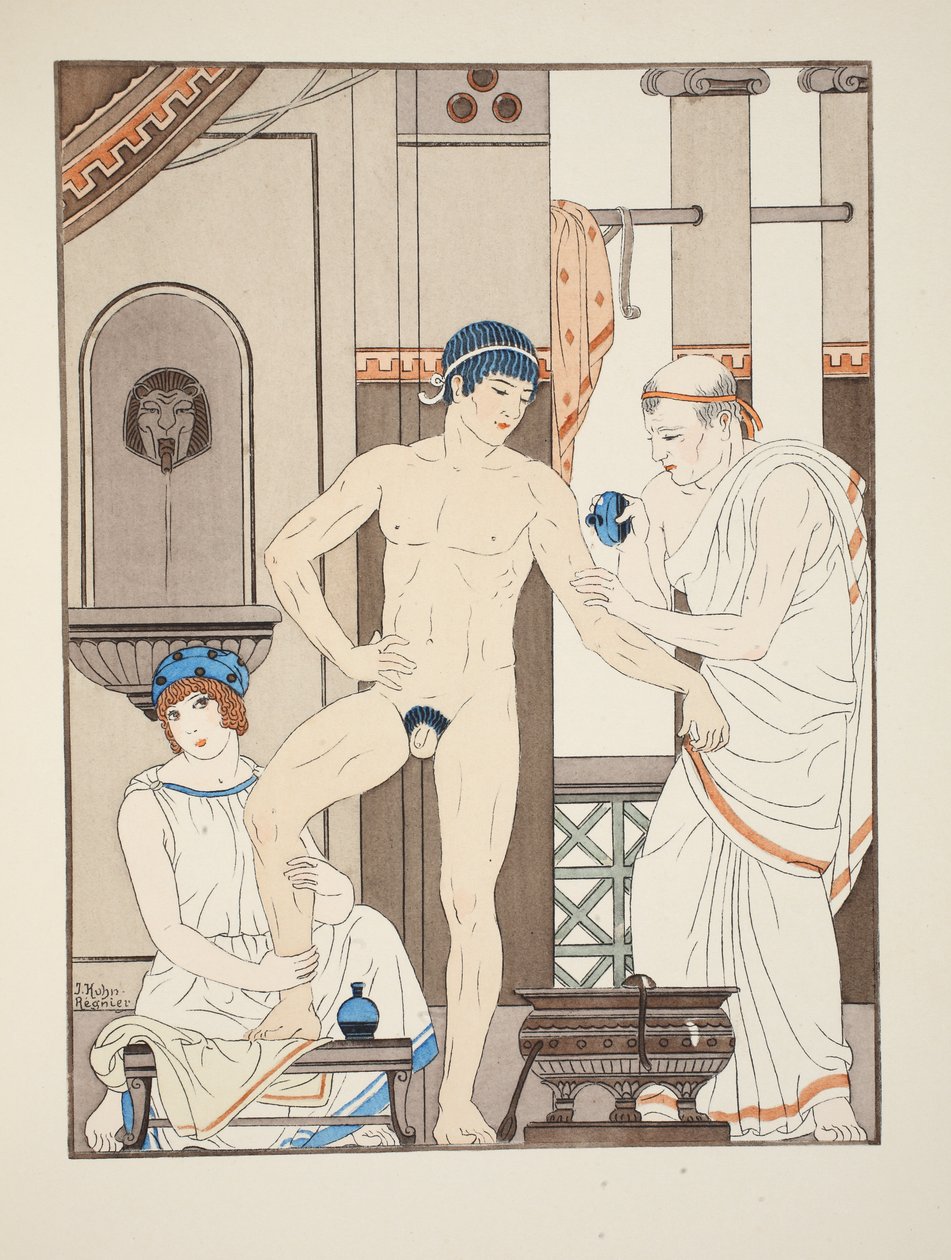 Massage, illustration fra 