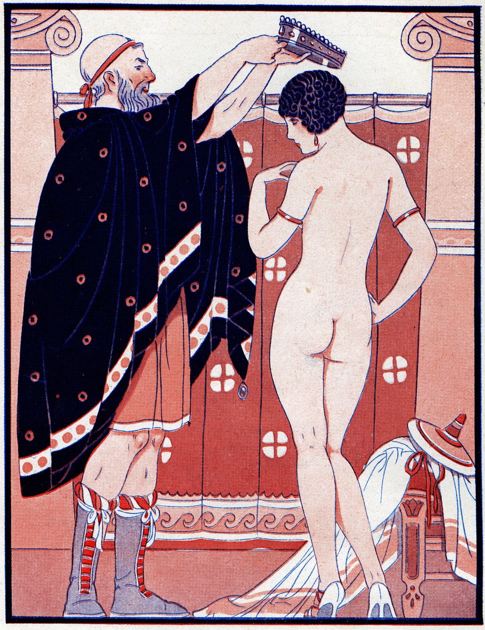 Tre feminine priser - Skønhedspris - illustration fra la Vie Parisienne, 1929 af Joseph Kuhn Regnier
