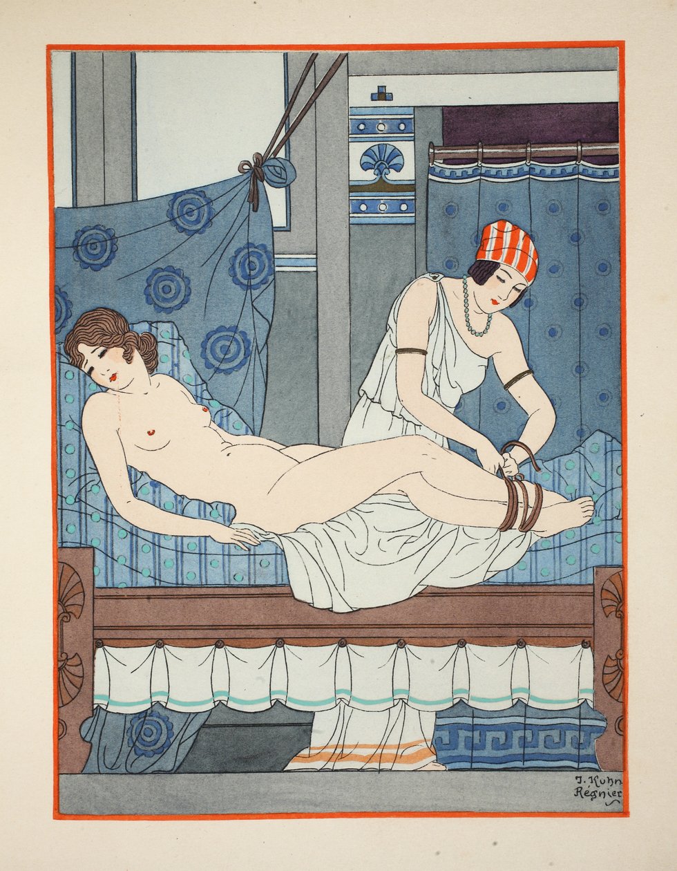 Binding af benene sammen, illustration fra 