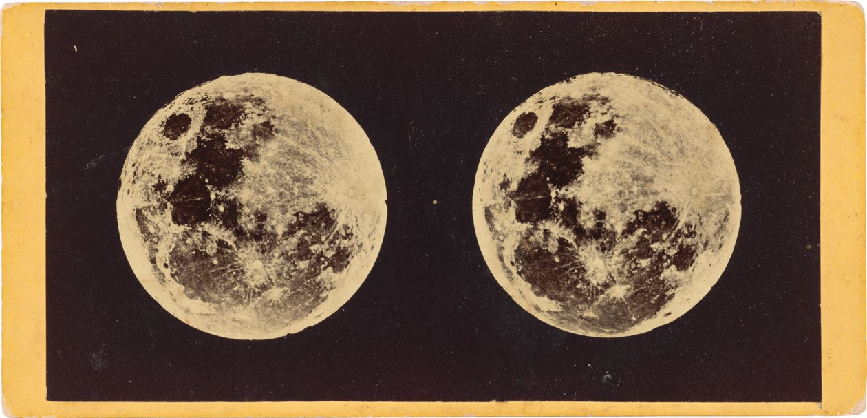 "Månen", 1860 (foto) af Joseph L. Bates