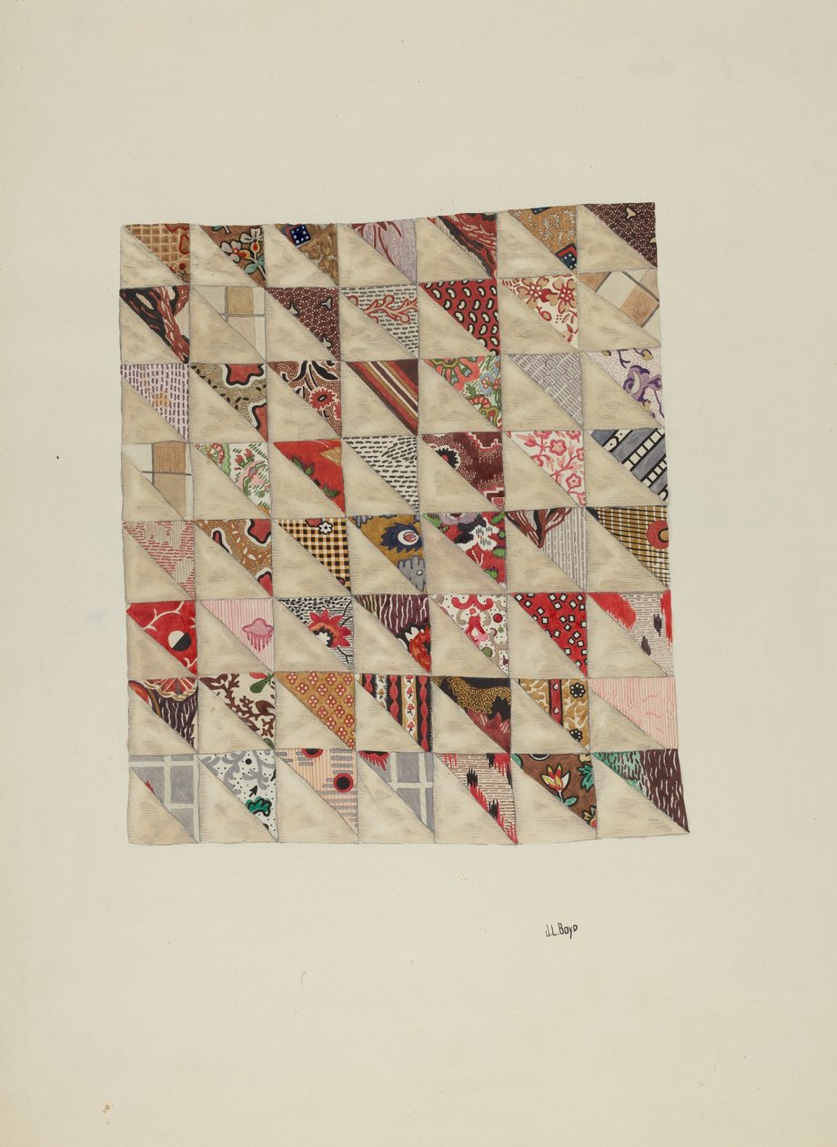 Stykke Calico Patchwork af Joseph L. Boyd