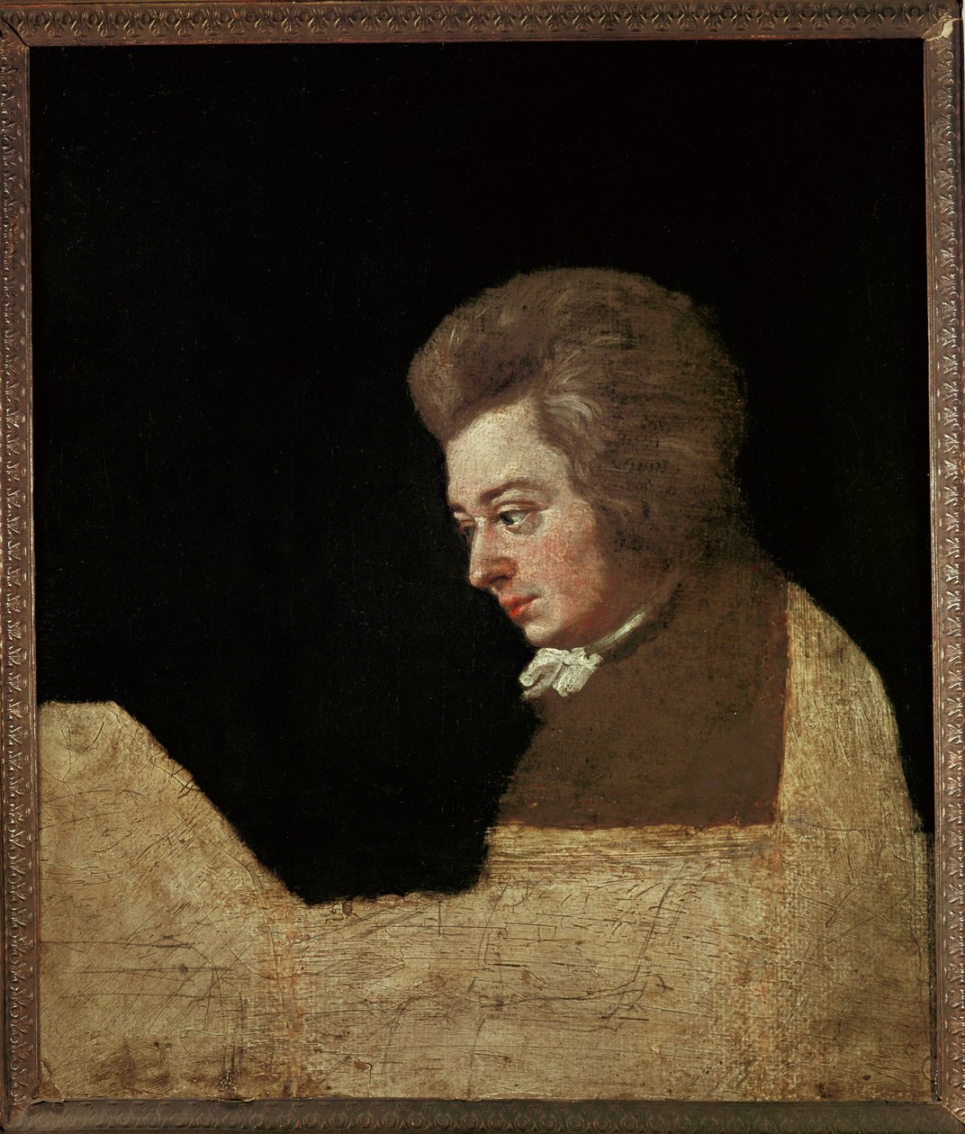 Wolfgang Amadeus Mozart ... (olie på lærred) af Joseph Lange