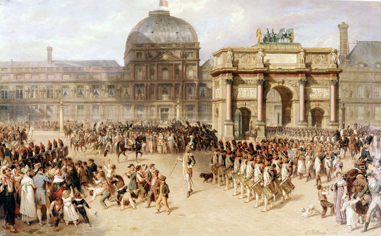 En anmeldelsesdag under imperiet (1810). 1862 (maleri) af Joseph Louis Hippolyte Bellange
