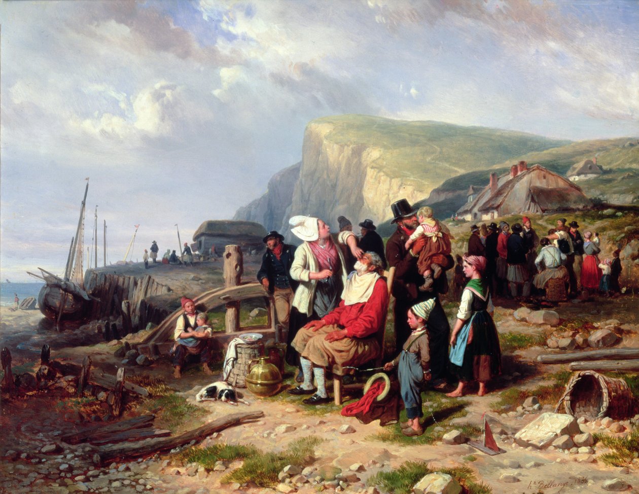 Hjemvendt, 1846 af Joseph Louis Hippolyte Bellange