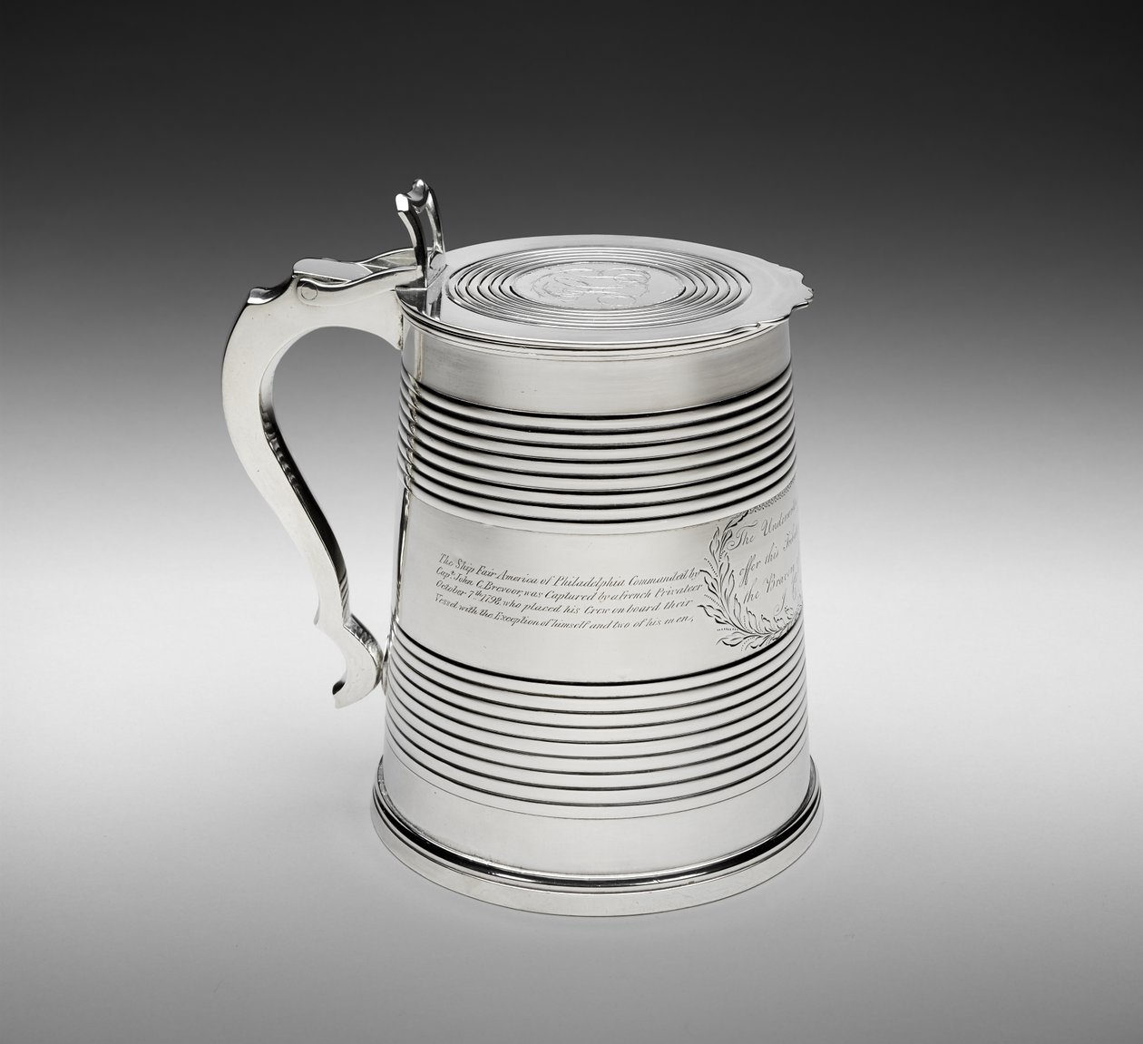 Tankard, ca. 1798 (sølv) af Joseph Lownes