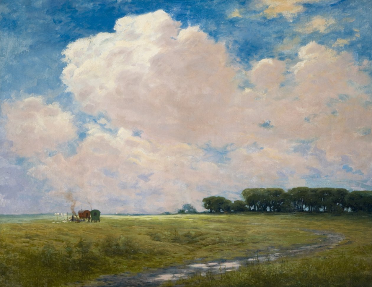 Sigøjnerlejr på Curragh af Joseph Malachy Kavanagh