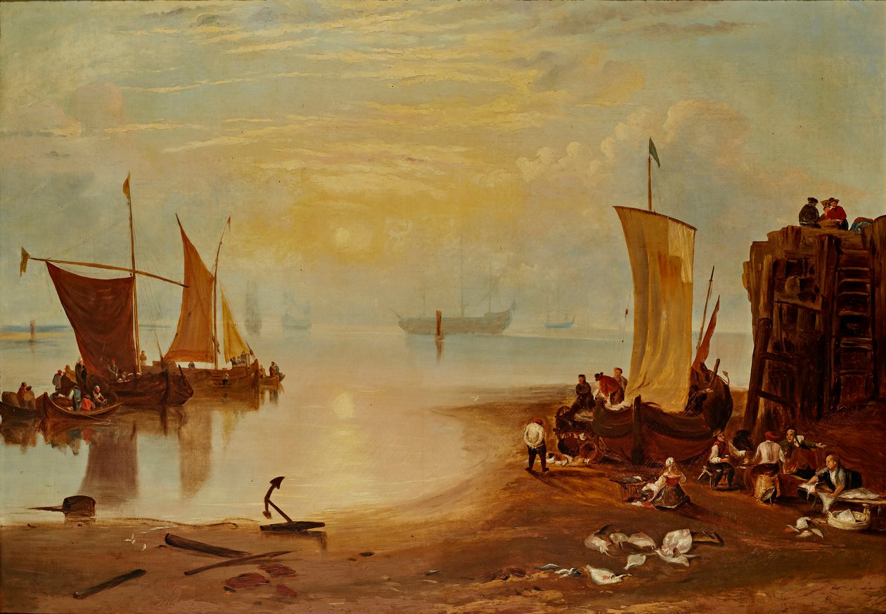 Sun Rising Through Vapor (olie på lærred) af Joseph Mallord William (after) Turner