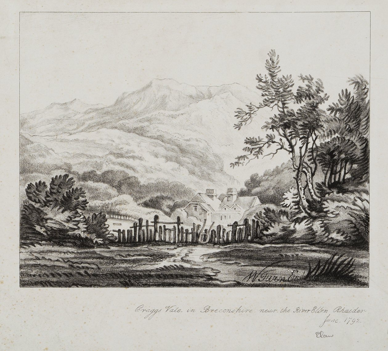 Elans dal af Joseph Mallord William (after) Turner