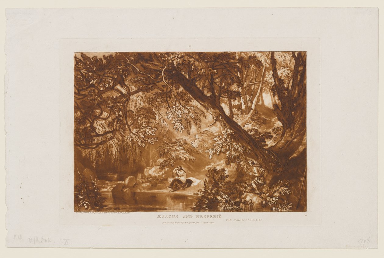 Aisakos og Hesperie af Joseph Mallord William Turner